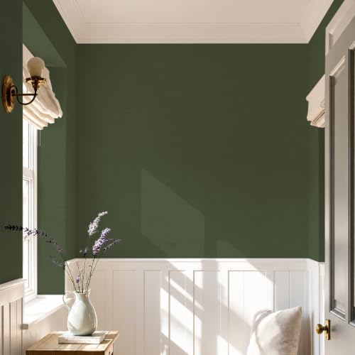 VaryStyle Green Grasscloth Peel and Stick Wallpaper Textured 15.7"x118" - Image 6