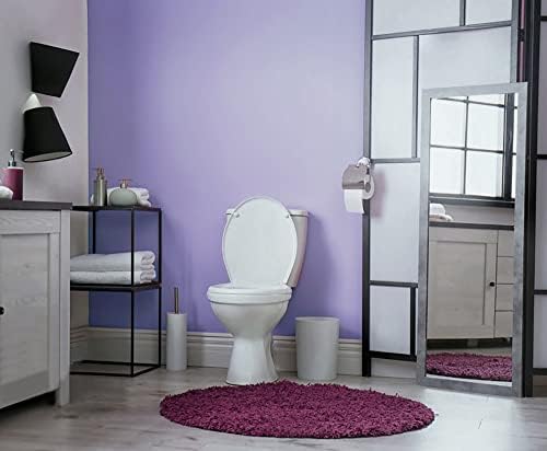 Safiyya 197"x17.7" Purple Peel and Stick Wallpaper Solid Color Wall Paper - Image 6