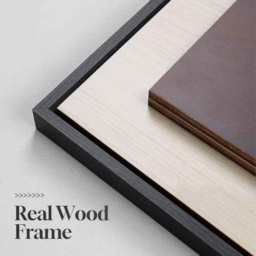 Large Framed Wood 3D Boho Tropical Wall Decor - Image 4