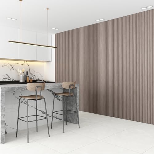 Slat Wall Panel 8-Pack, 108’’x6.3’’, Smoky Oak - Image 4