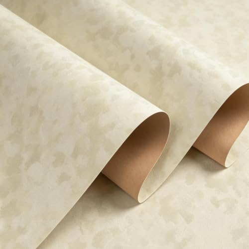 Stickyart 24"x160" Beige Peel and Stick Felt Wallpaper Removable Luxury by Stickyart