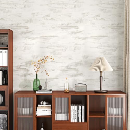 Beige Concrete Wallpaper Peel and Stick Textured Matte Cement - Image 2