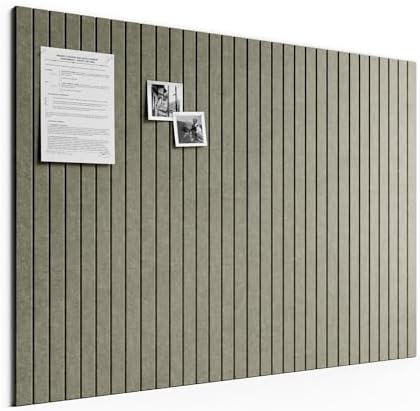 Bumusty 48"x 36" Large Felt Bulletin Board Tiles, Olive Brown by BUMUSTY