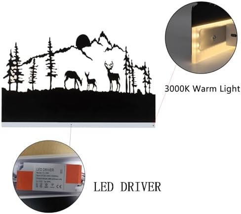Wall Sconce lamp, LED Wall Mounted Light Indoor Wall Light - Image 4