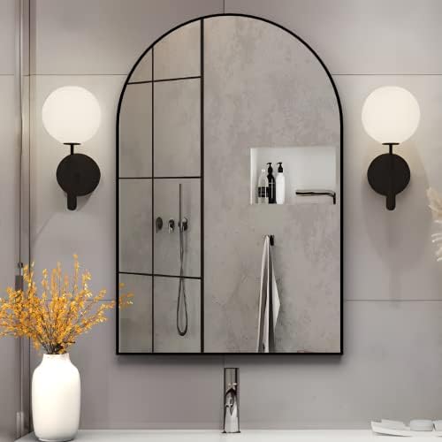 Arched Wall Mirror for Bathroom, Living Room by NEUWEABY