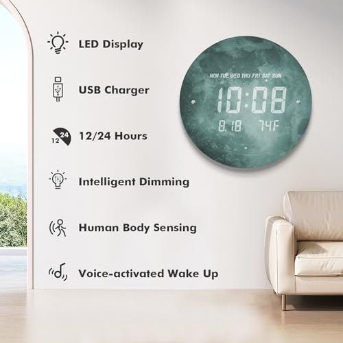 Digital LED Wall Clock for Home & Office - Image 2