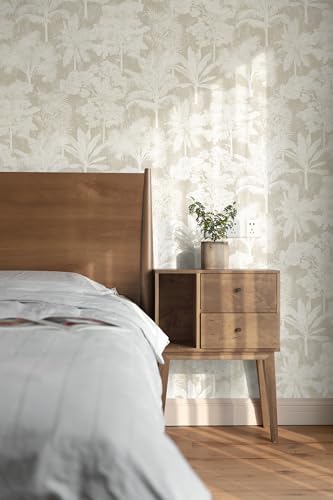 Toduso Vintage Wallpaper Peel and Stick Removable Contact Paper Beige Wall - Image 6