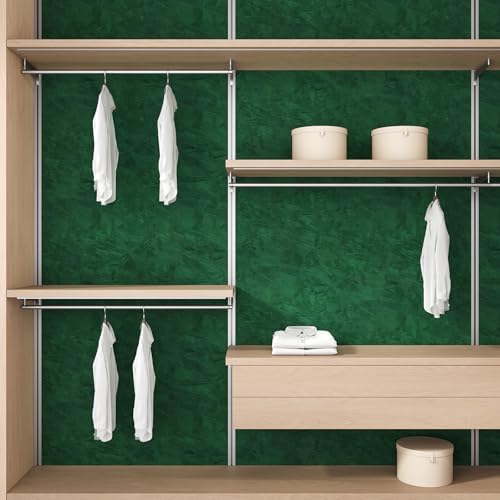 VEELIKE Emerald Green Velvet Peel and Stick Wallpaper Vintage Self Adhesive - Image 6