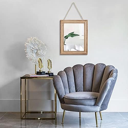 Rustic Mirror with Wood Frame Rectangular Mirrors - Image 5