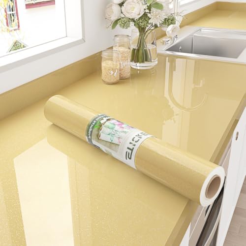 Shiny Champagne Gold Contact Paper by STICKEEP