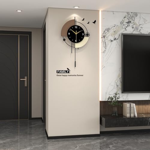 FLEBLE Analog Clock Silent Modern Large Wall Clocks - Image 2