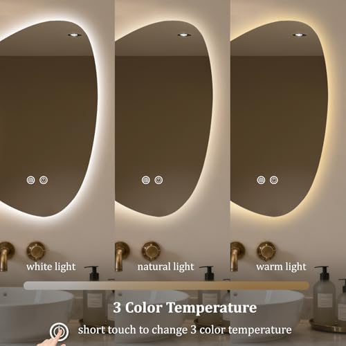 HOMECOOKIN LED Irregular Bathroom Mirror - Image 5