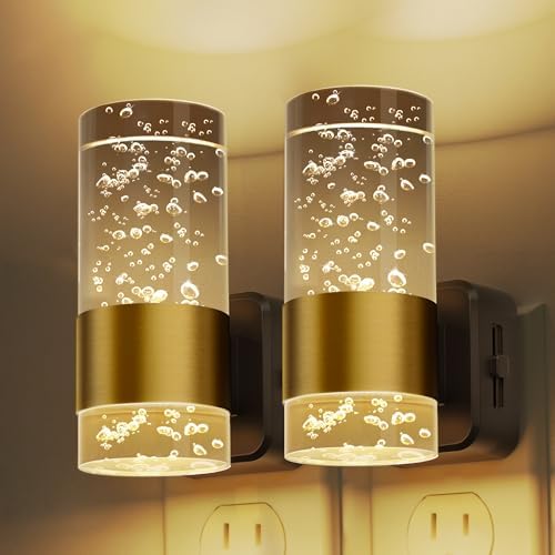 L LOHAS LED Night Lights Plug into Wall, 3000K Acrylic Night Light, 2 Pack by LLOHASLED