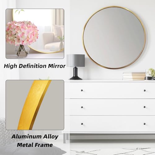 Round Bathroom Mirror, Circle Mirror, 1 Pack - Image 2