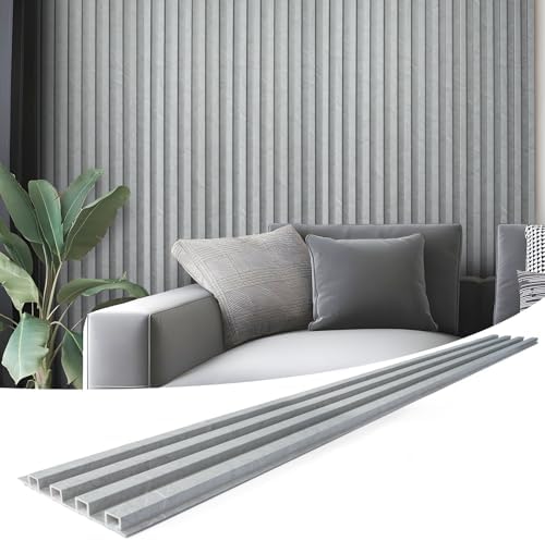 Art3d 96 x 6 Inch WPC Slat Wall Paneling by Art3d