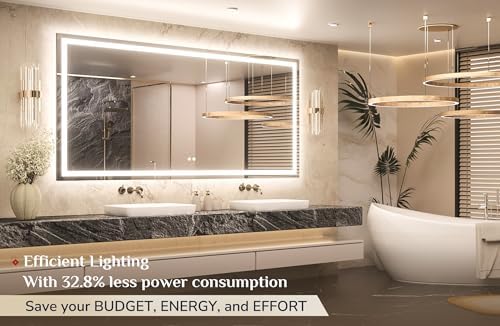 Keonjinn 72x36 Inch LED Bathroom Mirror - Image 2