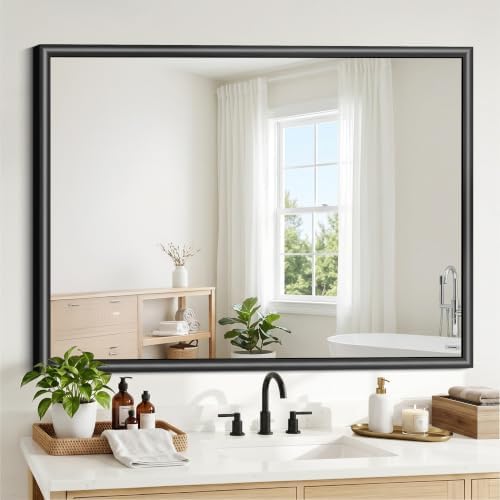 FORBATH Bathroom Mirror for Over Sink, 30x40 Inch Black Vanity Mirror by FORBATH