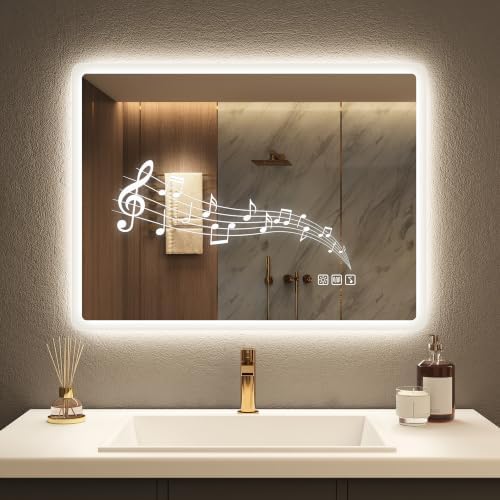 STARLEAD 24"x32" LED Bathroom Mirror by STARLEAD