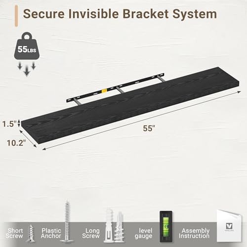 Vivelove 10 Inch Deep Floating Shelves - Image 3
