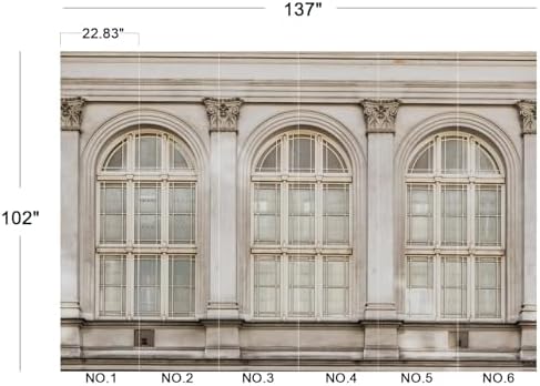 Vintage European Building Arch Windows Wallpaper Peel Stick - Image 5