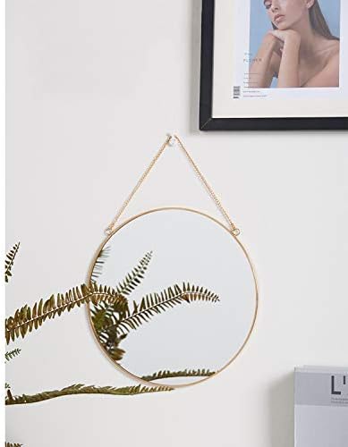 Dahey 11.8" Small Circle Round Office Wall Hanging Mirror - Image 3