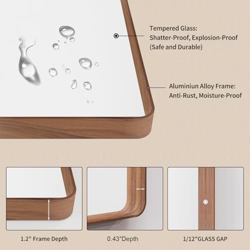 LOAAO 40X32 Inch Bathroom Mirror - Image 5