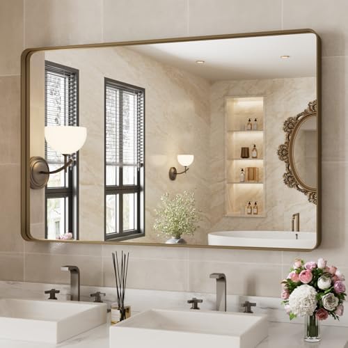 WEER Bronze Bathroom Vanity Mirror 48X30 Inch by WEER