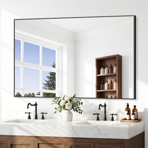BONEWEI Bathroom Mirror, 30x46 inch Wall Mirror by BONEWEI