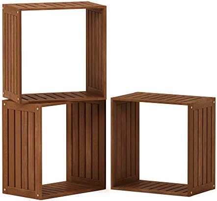 Furinno TIOMAN Set of 3 Outdoor Storage, 19.4W x 19.5H - Image 3