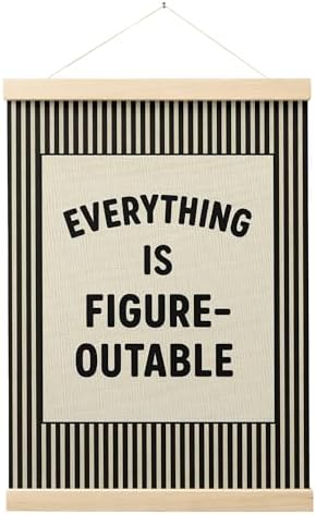 FGFK Everything Is Figureoutable Positive Affirmations Wall Art Poster Hanger by WelcometoFGFKhome