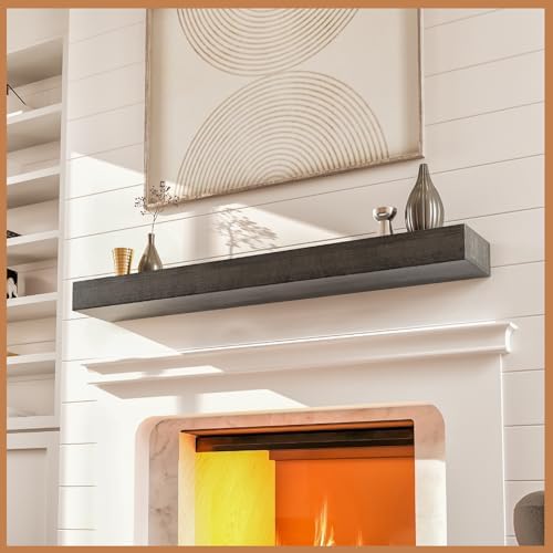 Avana Natural Wood Fireplace Mantle by AvanaHome