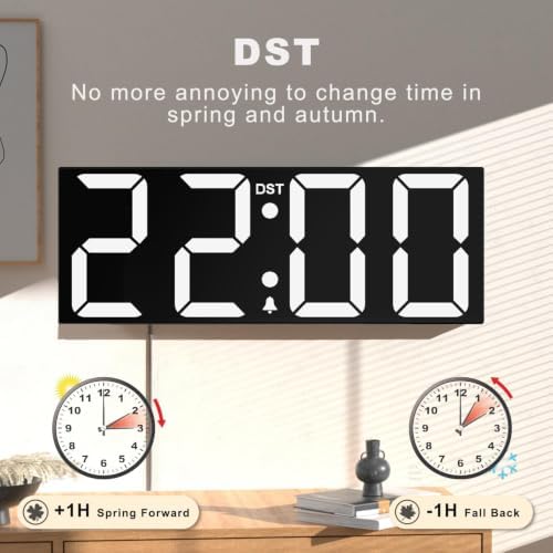 JALL 22" Large Digital Wall Clock - Image 3