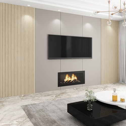 Slat Wall Panel 8-Pack, 118’’x6.1’’, Natural Wood - Image 5