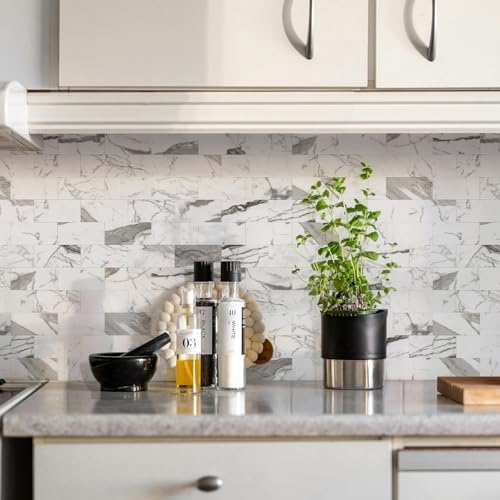 STICKGOO 10-Sheet Subway Tile Peel and Stick Backsplash, Seamless Design Glossy - Image 7