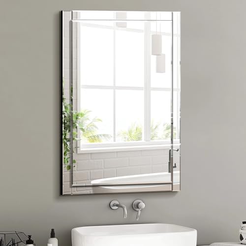 Pregaspor 24x36 Inch Rectangle Bathroom Vanity Mirror by PregasporMirroredFurniture
