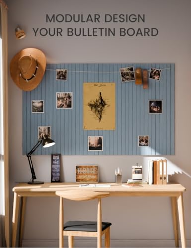 Fluxynara 36" x 24" Large Felt Bulletin Board，Coastal Haze - Image 5