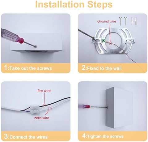KICAAO LED Wall Sconces Set of Two, 12W Wall Light - Image 7