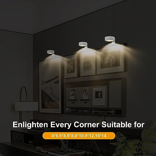 Xuolder Battery Operated Picture Lights Remote Wireless Magnetic Home Decor - Image 2