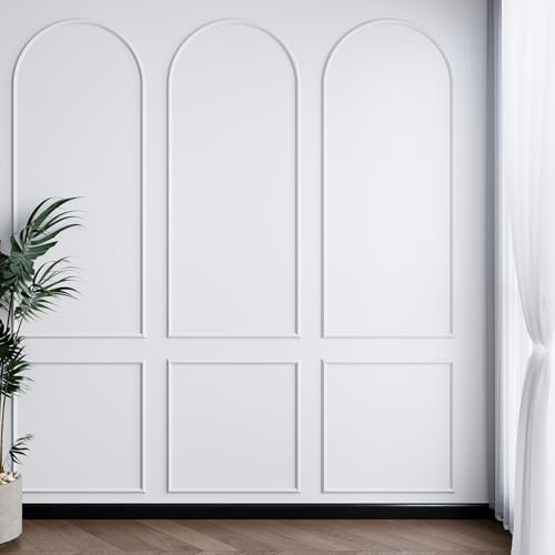 Colingmill 3 Set 24 x 64 Inch Arch Wall Molding Kit Peel Stick Wall Panel by Colingmill