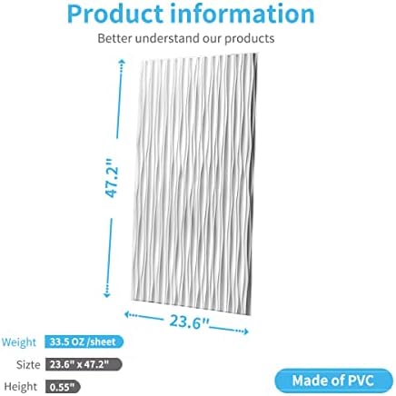 Art3d 46.2 SF White Large PVC 3D Wall Panels - Image 4
