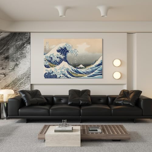 msspart The Great Wave off Kanagawa by Hokusai Canvas Wall Art Japanese Classic - Image 2