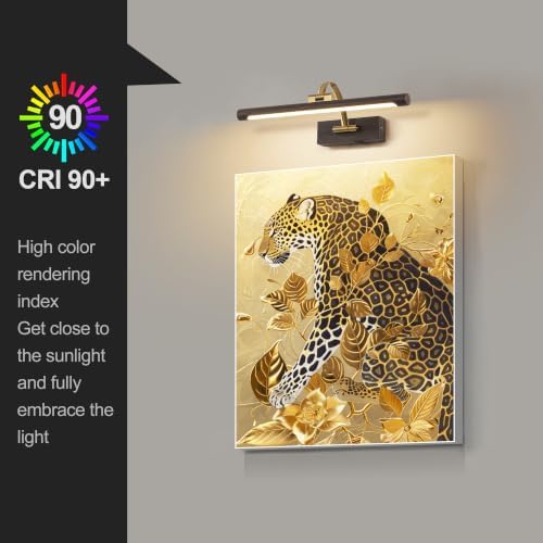 Tassuowell LED Picture Lights for Wall Rechargeable, Battery Operated Art Light - Image 4