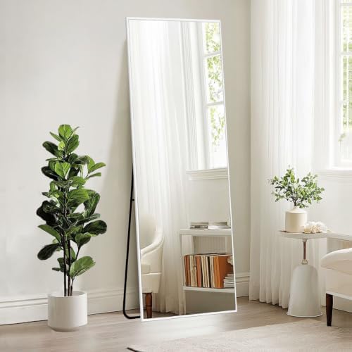 Sunniry 48x16 inch White Full Length Mirror, Floor Mirror by Sunniry
