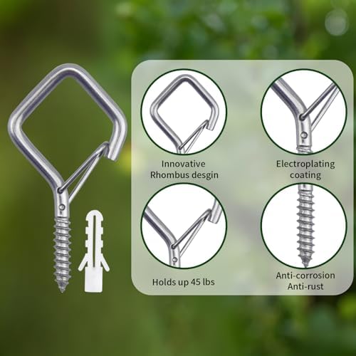 100 PCS 304 Stainless Steel Eye Screw Hooks - Image 3