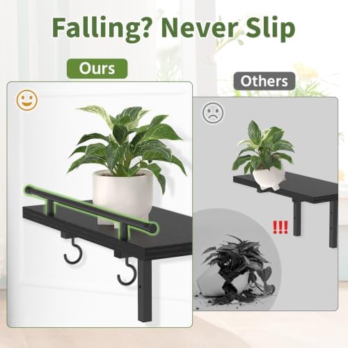 LASZOLA Wall Plant Shelves Floating Hanger Holder - Image 5