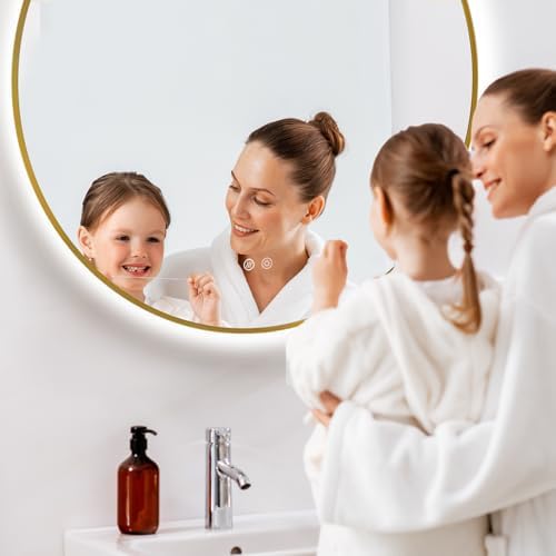 Niccy 44" Round LED Bathroom Backlit Mirror - Image 5