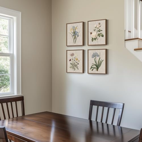 Framed Vintage Floral Botanical Wall Art - Image 4