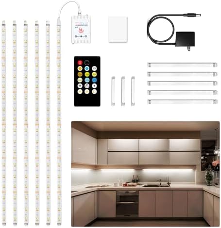 DAYBETTER Under Cabinet Lighting kit, Dimmer and Adapter, Dimmable by DAYBETTER