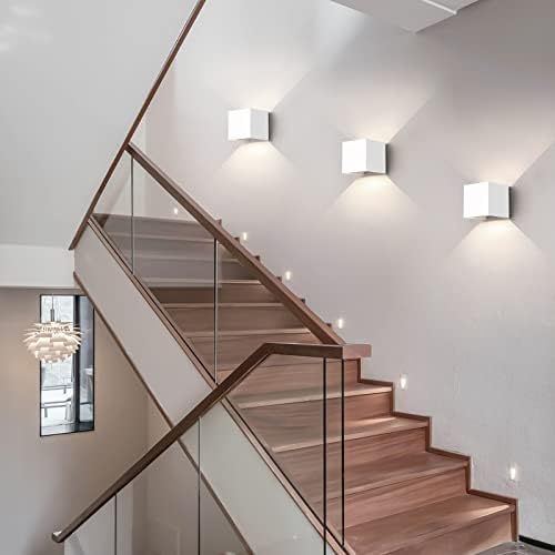 Mille Lucciole 12W 2Pack Outdoor Wall Lights Exterior/Interior, LED White - Image 2