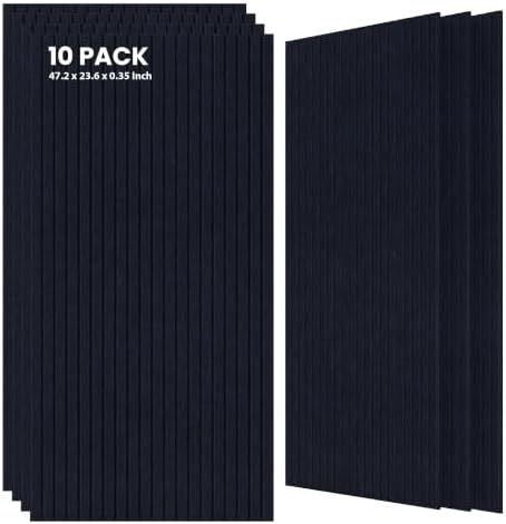 TO-TH Acoustic Panels High Density Soundproof Wall Panels 10Pack by TO-TH
